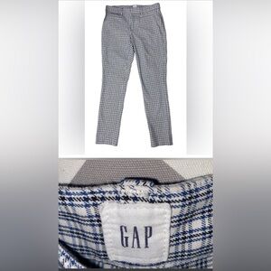 GAP High Rise Skinny Ankle pants - SIZE 12 - White, blue, and black